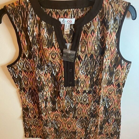 🥀Denim & Co , Perfect Jersey Sleeveless top S - Picture 3 of 8